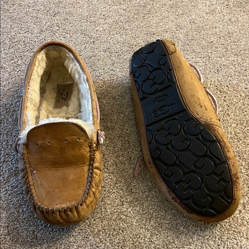 UGG Brown Sheepskin Loafers